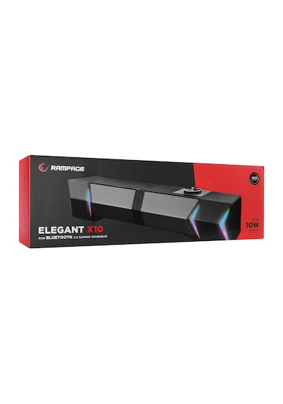 Rampage Elegant X10 2.0 Bluetooth'lu Rms 3w 2 Rgb Işıklı Multimedia Usb 5v 45db Gaming Oyuncu S