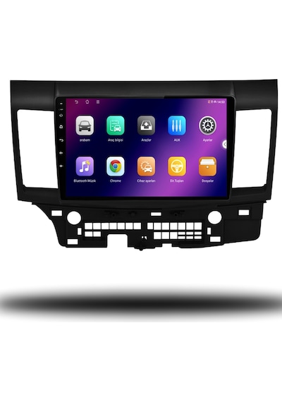 Carplayer Mitsubishi Lancer 2010-2017 Uyumlu Android Multimedya 6gb Ram 128gb Hafıza