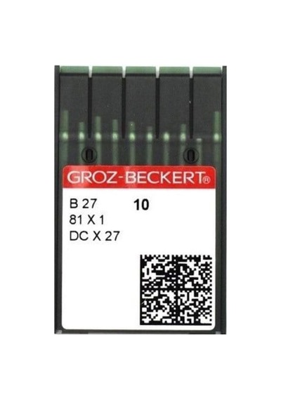 Overlok Makinesi İğnesi Groz Beckert Dcx27 Rg 12 Numara 12/80 İnce Örgü Overlok İğnesi 100 Adet