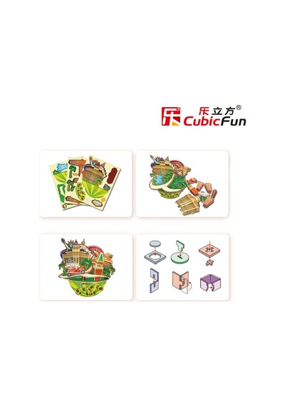 Cubic Fun 3D 64 Parça Puzzle Cityscape - Las Vegas