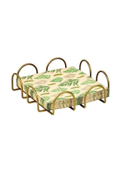 Edora Home Gold Masa Üstü Metal Paslanmaz Dört Element Modern Peçetelik, Lüks Sunum
