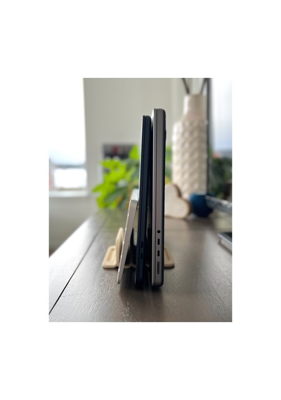 Dikey Laptop, Tablet Ve Telefon Standı - Masaüstü Düzenleyici Organizer