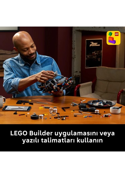 LEGO® Technic Fast and Furious Dodge Charger R/T Araba 42231 - Yetişkinler için V8 Motor İçeren Model Yapım Seti (1516 Parça)