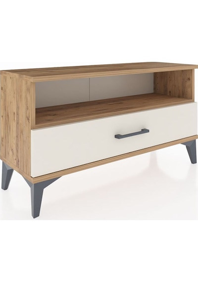 Arges Şifonyer Tek Raflı Tek Çekmeceli 88x30x48 Çam-aytaşı Atlas Çam
