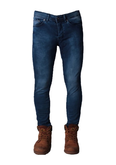 Erkek Likralı Denim - Kot Pantolon Koyu Mavi Jeans Koyu Mavi