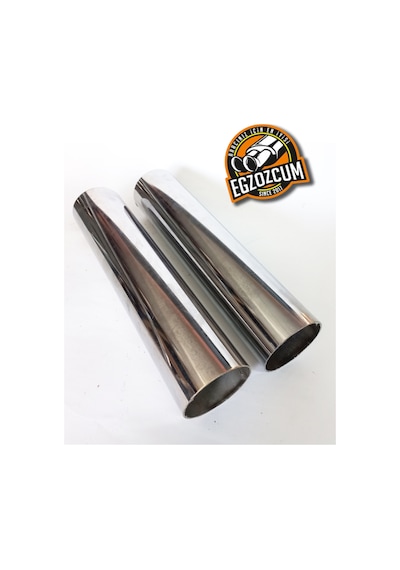 60 Mm. Düz Nikelaj Varex Egzoz Eksoz Çıkış Borusu