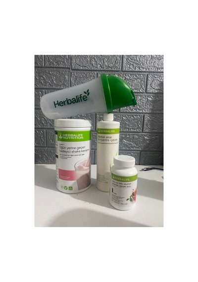 Ahududu Aromalı Shake 550 Gr Aloe 473 Gr Limon Aromalı Çay 51 Gr Ve Shaker 4 Lü Set