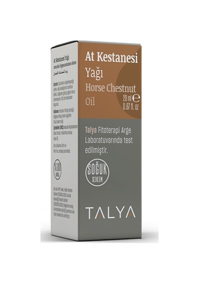 Talya Soğuk Sıkım %100 Saf ve Doğal  At Kestanesi Yağı 20 ML