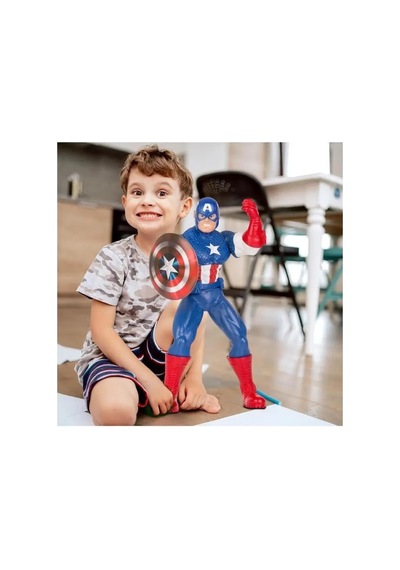 Avengers Süper Kahraman Serisinden Kaptan Amerika Haraketli Eklemli 30 Cm Detaylı Oyuncak Figür