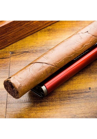Lubinski Cigar Slim Cetvelli Ve Sehpalı Çift Torch Puro Çakmağı Mavi Çok Renkli