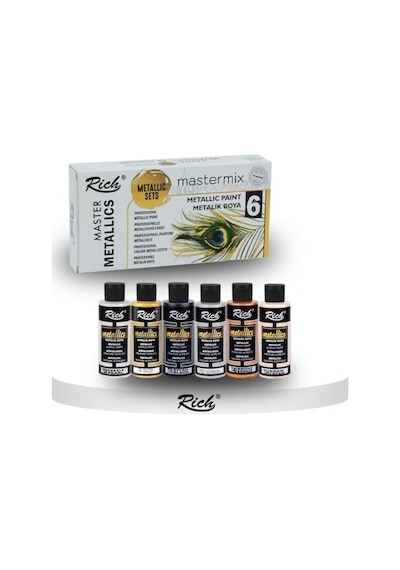 Mastermix Akrilik Boya 60 Cc 6 Lı Metalik Renkler 0,15 L