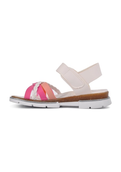 Şiringenç 001 Beyaz-Pembe Çocuk Sandalet (545670384)