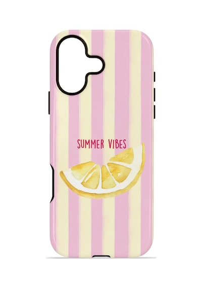 Apple iPhone Uyumlu 17 Vorian Çift Katmanlı Magsafe Kılıf Summer Vibes Lemon
