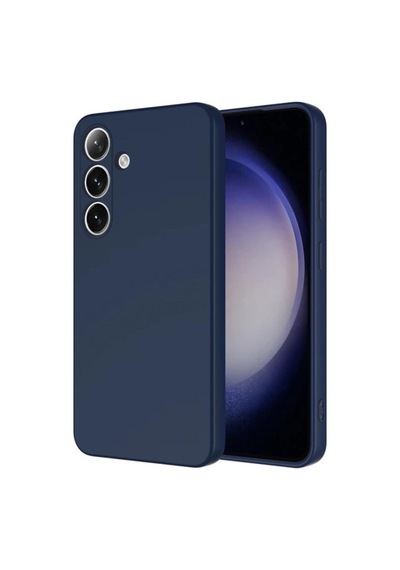 Samsung Galaxy A56 Uyumlu Lacivert Kadife İç Yüzeyli Silikon Telefon Kılıfı