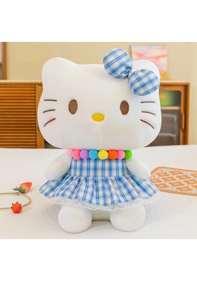 Sanrio Hello Kitty Peluş Oyuncak Hediye Oyuncak Peluş 30 Cm Mavi