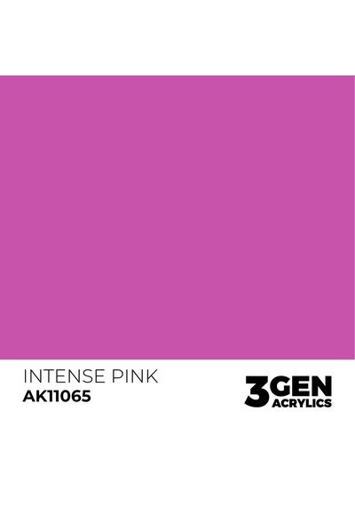 Ak Interactive 11065, 17 Ml. 3gen Intense Pink Maket Boyası Standart