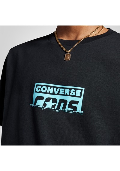 Converse Skeleton Water Ski Erkek Siyah T-shirt