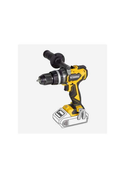 Kömürsüz Akülü Darbeli Matkap 70nm 18v Aküsüz Rtrmax X-lıon - Rtx3010b