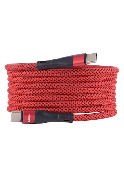 Bmcc-06 Kirmizi Usb-c-c Manyetik Kablo 2 M, 100 W Süper Hızlı Ş