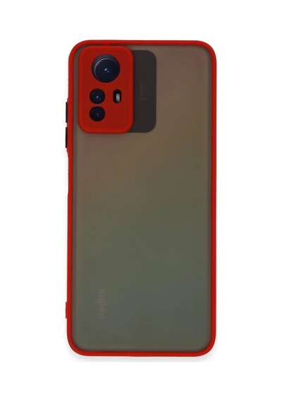 Xiaomi Redmi Note 12s Uyumlu Kılıf Montreal Silikon Kapak - Kırmızı