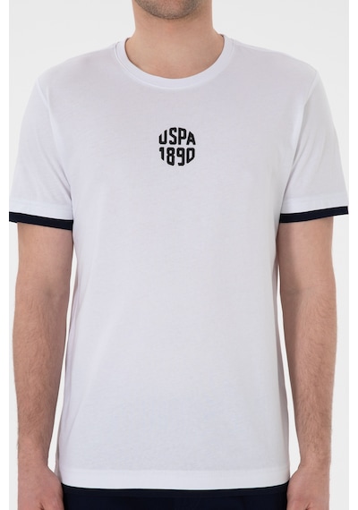 U.S. Polo Assn. Erkek Regular Fit Bisiklet Yaka Beyaz Tişört 50306900-VR013