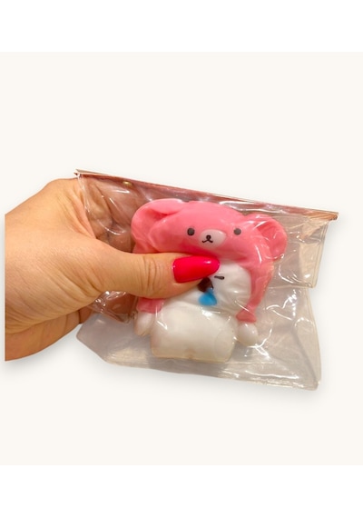 Moj Moj Taba Squish Uykucu Ayı Sukuşi Yumuşak Stres Atıcı Oyuncak - 1 Adet