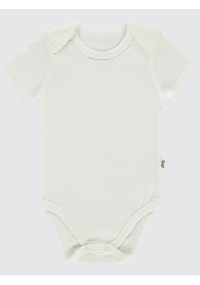 Civil Baby Bebek 3'lü Çıtçıtlı Badi 3-9 Ay Beyaz