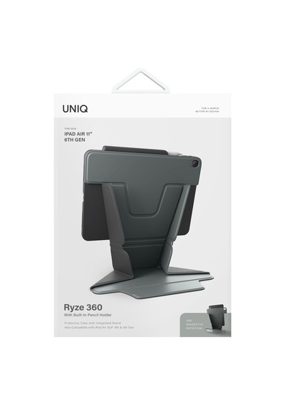 Apple Uyumlu iPad, Air 11" 2024 M2 Çip Tablet Kılıf Ryze Serisi Standlı 360º Dönme Özellikli Katlanabilir Tasarım Kılıf Apple Uyumlu iPad, Air 11" 2024 M2 Çip Tablet Kılıf Ryze Serisi Standlı 360º Dönme Özellikli Katlanabilir Tasarım Kılıf