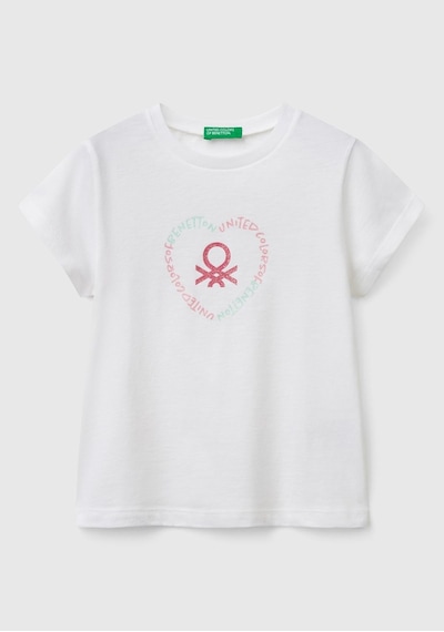 United Colors Of Benetton Benetton Kız Bebek Bg Tshırt Beyaz