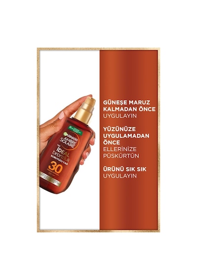 Garnier Ambre Solaire Bronzlaştırıcı Koruyucu Yağ SPF 30 150 ML