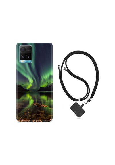 Vivo Y21 Kılıf Boyun Askılı Kuzey Işıkları 1327