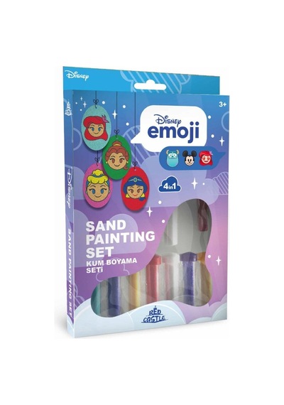 Disney Princess Emojiler Eğitici Ve Eğlenceli Kum Boyama Seti 4in1-red Castle Dso-05
