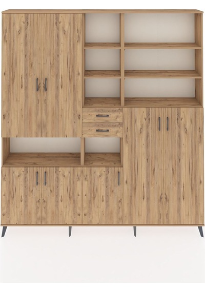 Arges Dolap 17 Raflı 2 Çekmeceli 7 Kapaklı 220x30x243 Çam-çam/çam Atlas Çam/atlas Çam Arges Dolap 17 Raflı 2 Çekmeceli 7 Kapaklı 220x30x243 Çam-çam/çam Atlas Çam/atlas Çam