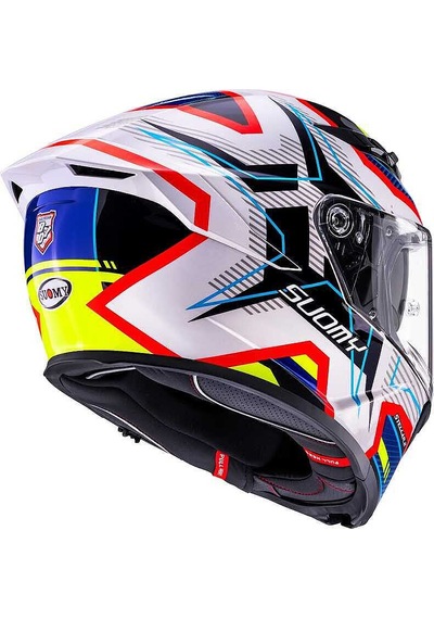 Suomy Motosiklet Kaskı - Stellar 2 Kask Blackstar Beyaz Mavi - M Beyaz - Mavi