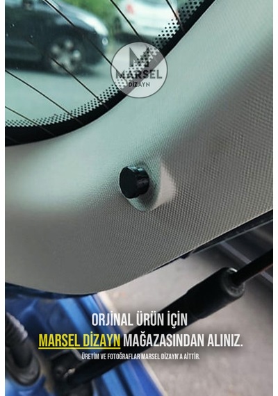 Renault Clio-laguna-megane-captur-scenic-modus-twingo - Bagaj Pandizot İpi Klipsi - 2 Adet - Siyah