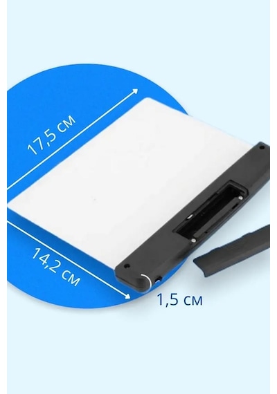 Kitap Aydınlatıcı Led Panel Okuma Çerçevesi Işıklı Kitap Ayracı Siyah