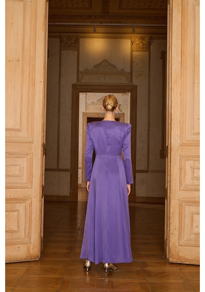 Senna Lucıano Dress Mor Mor