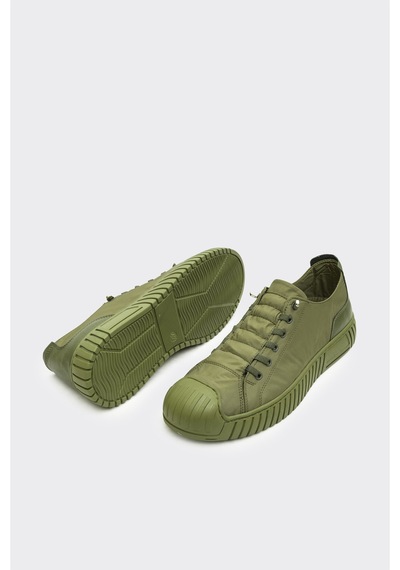 Derinet Lastik Bağcıklı Erkek Sneaker Haki Haki