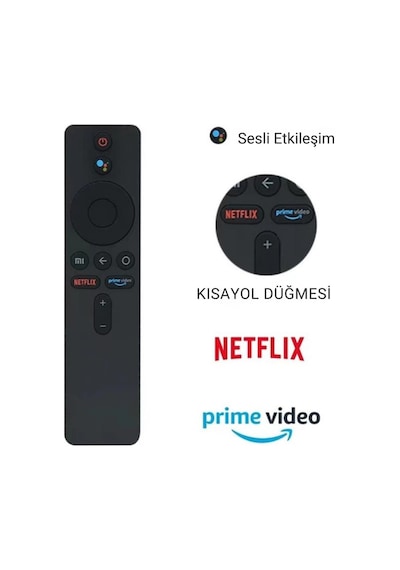 Coofbe Bluetooth Xiaomi Mi Tv Stick Tv Box Kumanda Mi Tv Stick Android Tv Box İçin Uzaktan Kumanda