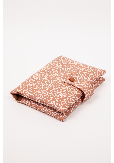Kitap Ve Defter Kılıfı Çiçek Desenli Kumaş Organizer 19x26 Cm