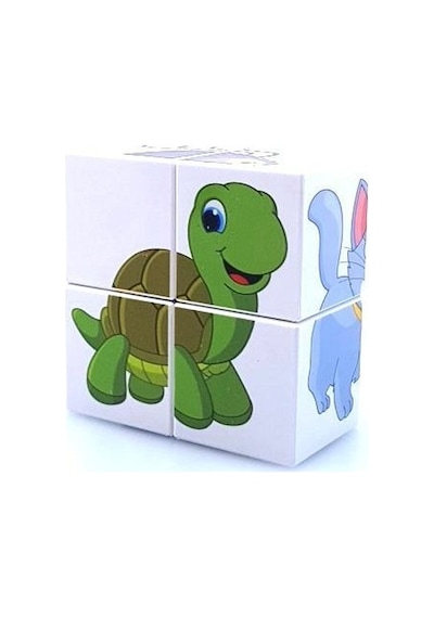 Küpss Manyetik Bloklar Puzzle Hayvanlar