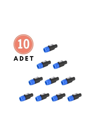 Spekon Erkek Fiş-4 Pin Jak Konnektör Kaliteli-10 Adet