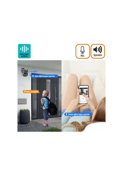 Mpıa Hina Dual Lens 360 Hareketli Wifi Waterproof Ip Güvenlik K