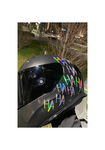 Dekoratif Hahaha Sticker - Hologram - 15 X 30 Cm 1 Adet