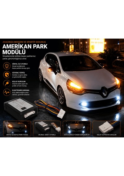 Tesla Model X Ayarlı Amerikan Park Modülü 12v Sinyal Park Modülü