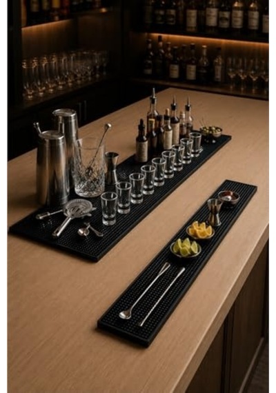 Siliconly Bar Mat 60x8 %100 Silikon Kaymaz Bardak Pedi Kafe/bar/mutfak Diğer