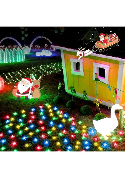 Güneş Enerjili Led Bahçe Aydınlatması 5m Renkli Kiraz(RGB)  Solar Diğer