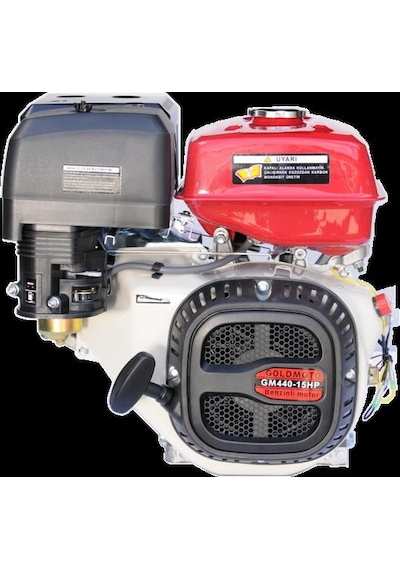Goldmoto Gm440 Benzinli Motor 15 Hp İpli Krank Mili Kamalı