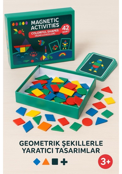 Magnetik Yapboz Dünyası Maynetik 90 Parça + 42 Kart