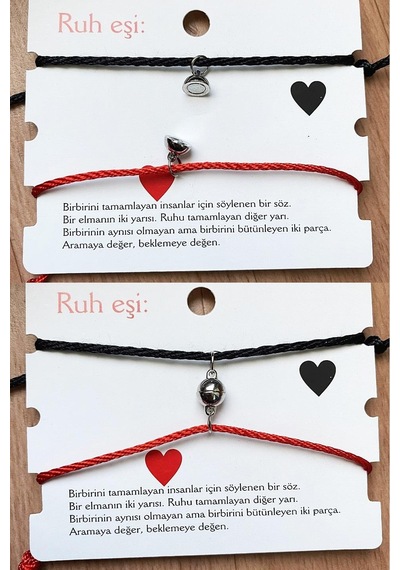 Ruh Eşi Sevgili Bilekliği Çifti Mıknatıslı Bbb15 Çok Renkli